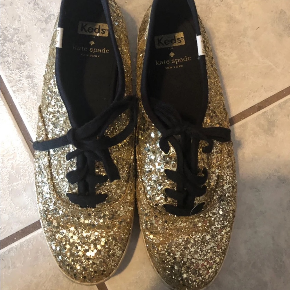 Gold Kate Spade Keds